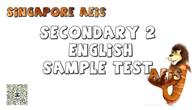 AEIS Singapore Secondary 2 English 1