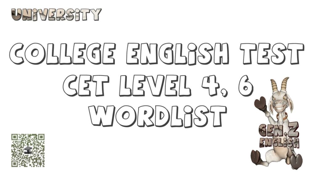 College English Test CET 4 and 6 levels English