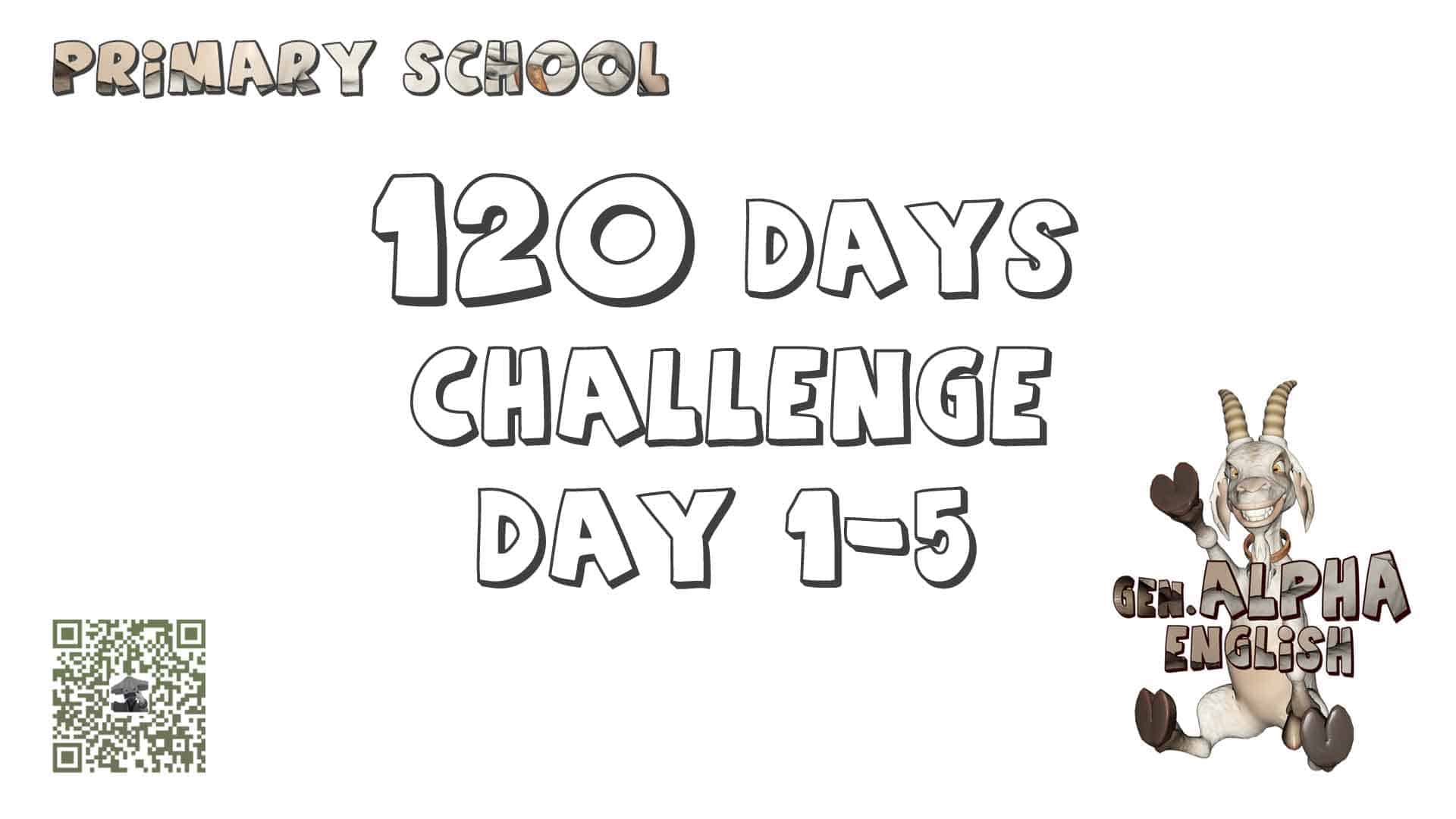 120 days challenge to memorise 1200 Guangzhou Primary School P3-6 English words.