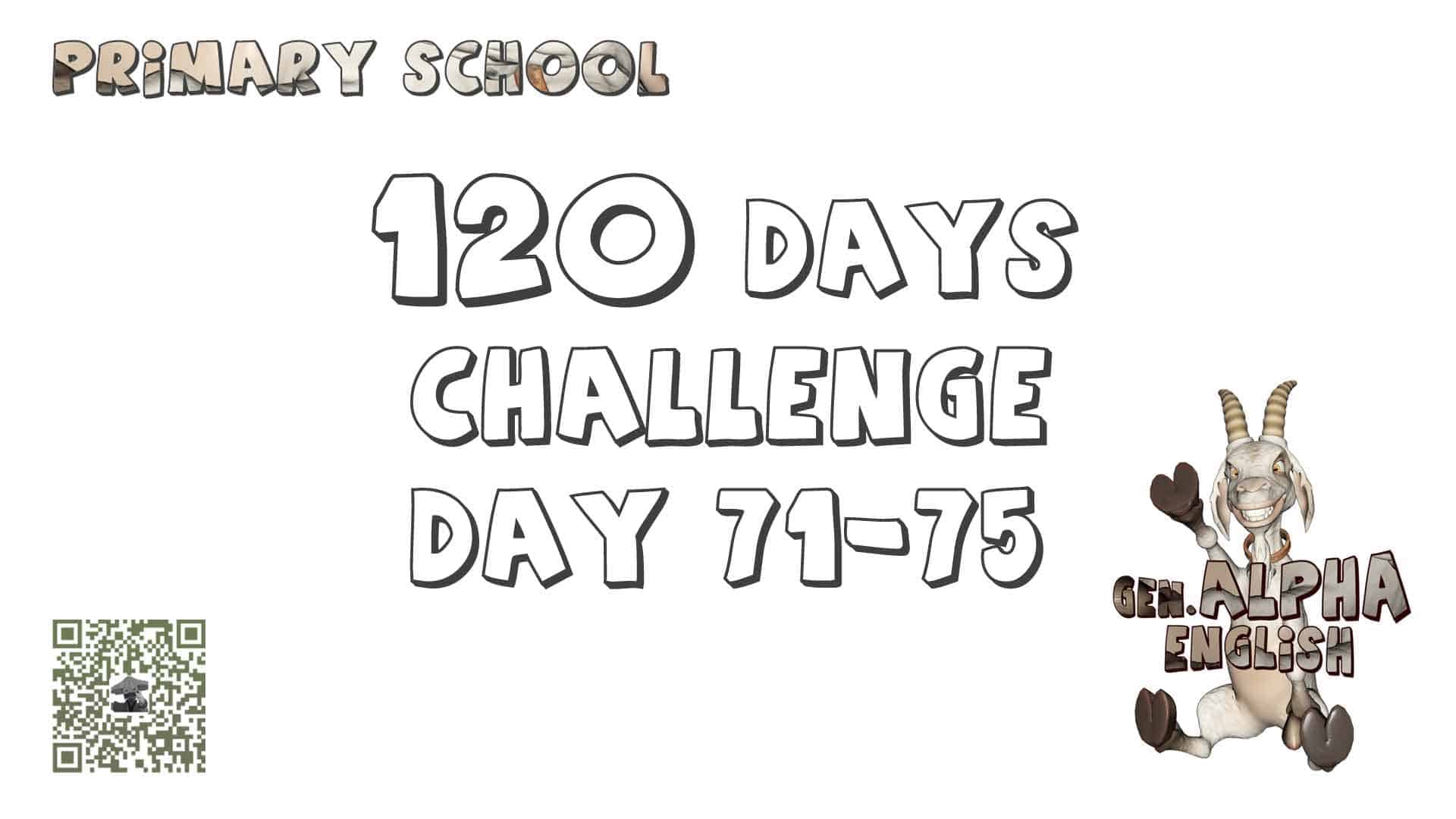 120 days challenge to memorise 1200 Guangzhou Primary School P3-6 English words.
