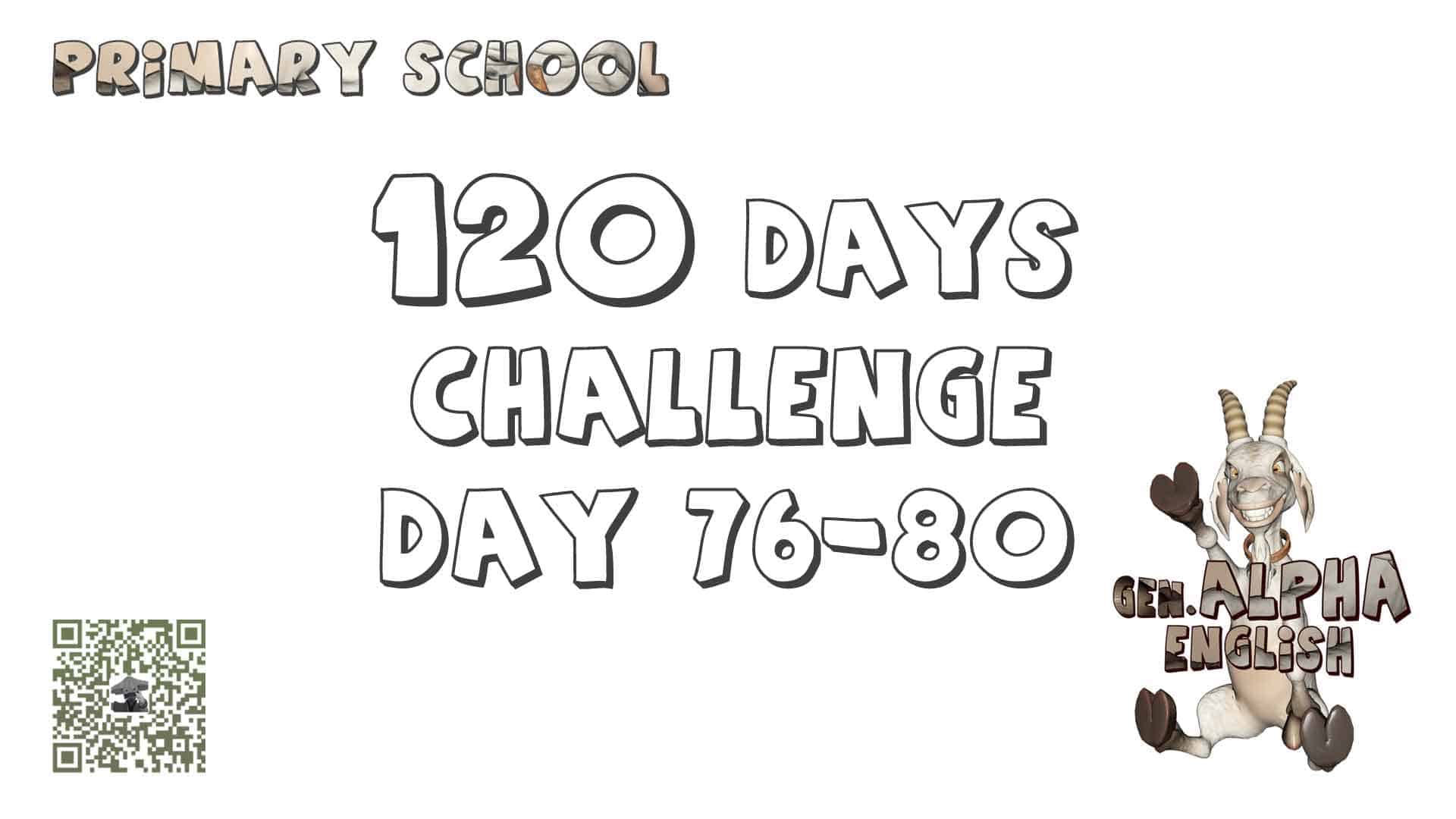 120 days challenge to memorise 1200 Guangzhou Primary School P3-6 English words.